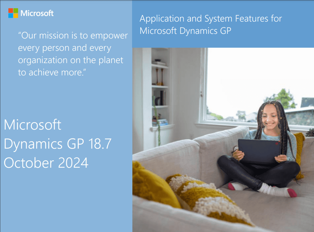 Dynamics GP 2021 release